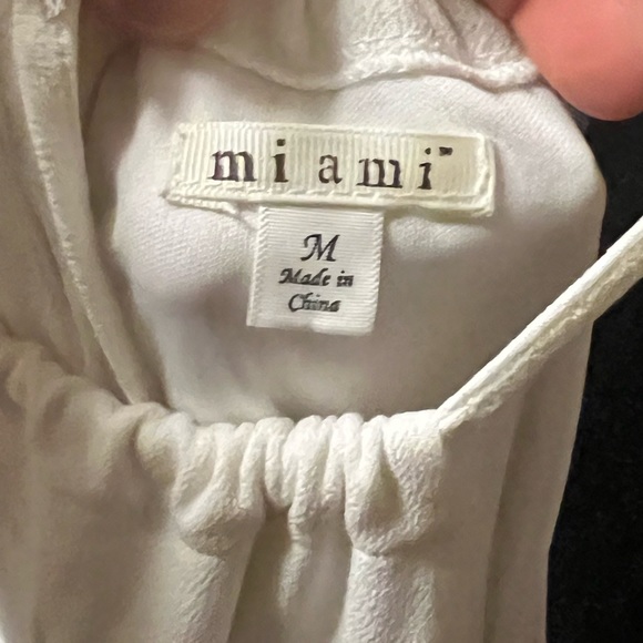 NWOT Mi Ami White Crocheted Tiered Dress - Picture 14 of 16